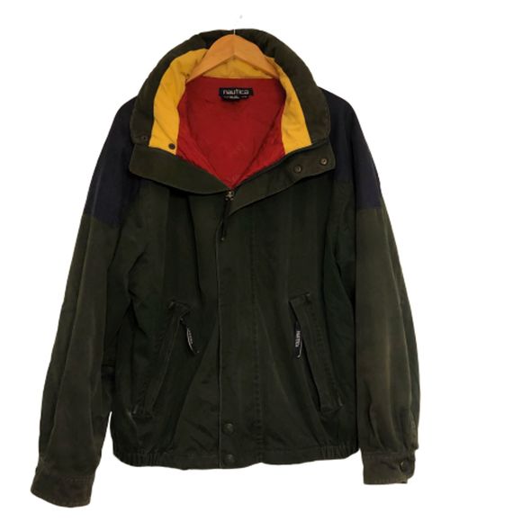 Nautica Other - Vintage 1990s Nautica Mens Jacket Full Zip Hood Lg